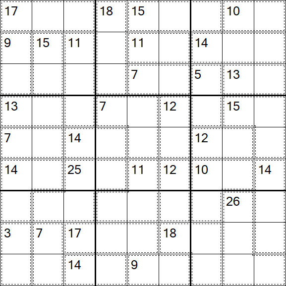 Killer Sudoku - Difícil
