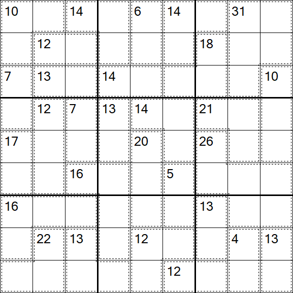 Killer Sudoku - Difícil
