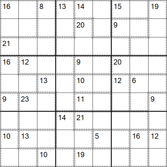 Killer Sudoku - Difícil