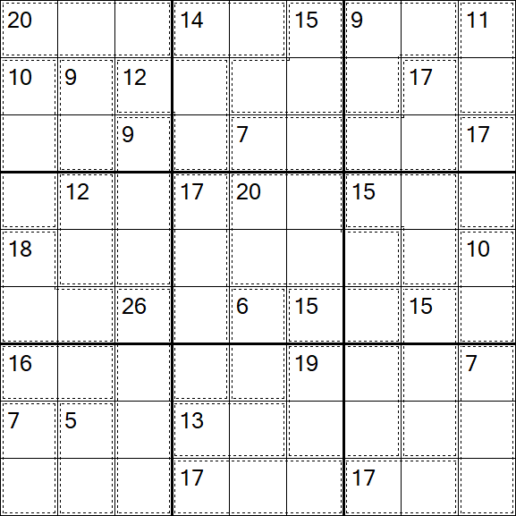 Killer Sudoku - Difícil
