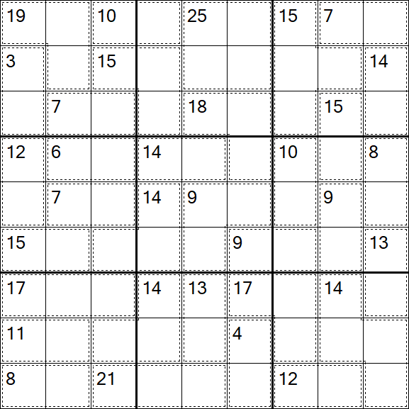 Killer Sudoku - Hard