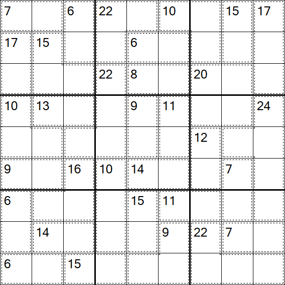 Killer Sudoku - Difícil