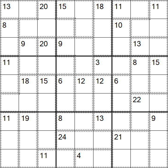 Killer Sudoku - Difícil