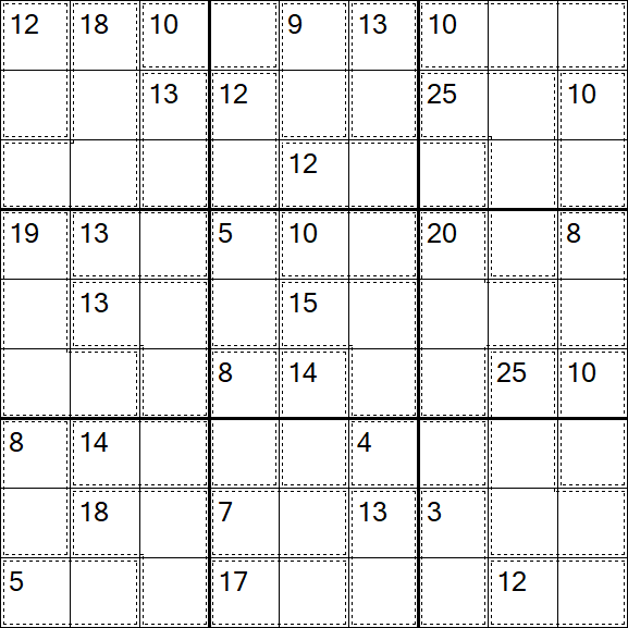 Killer Sudoku - Difícil