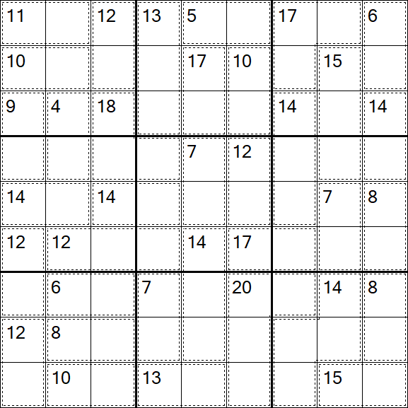 Killer Sudoku - Difícil