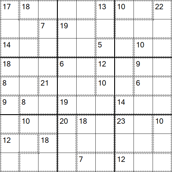 Killer Sudoku - Difícil