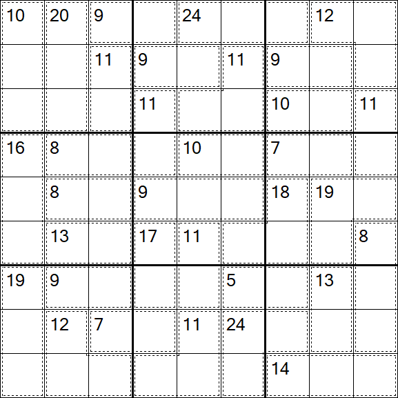 Killer Sudoku - Difícil