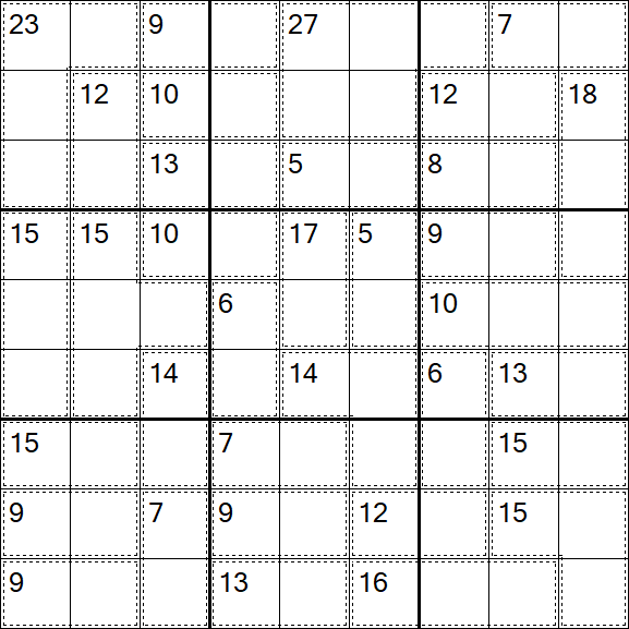 Killer Sudoku - Schwierig