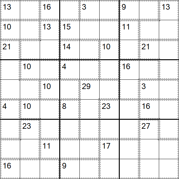 Killer Sudoku - Schwierig