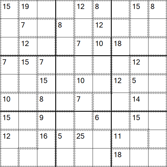 Killer Sudoku - Difícil