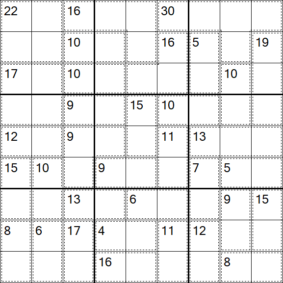 Killer Sudoku - Difícil