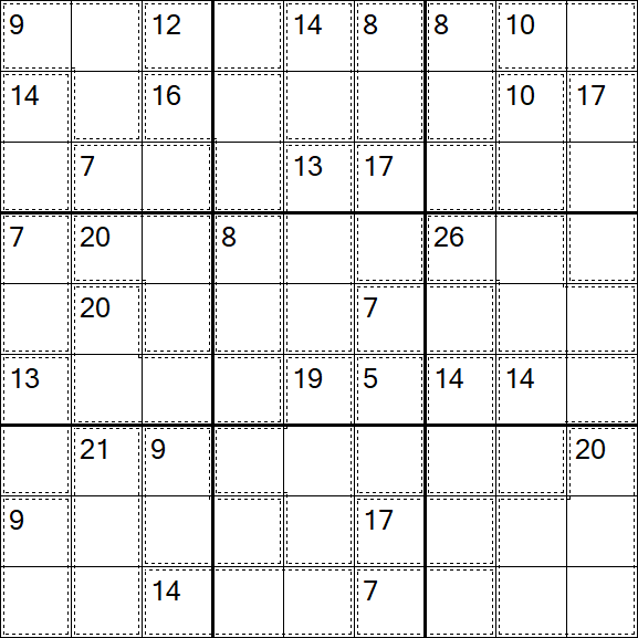 Killer Sudoku - Difícil