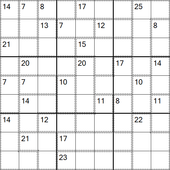 Killer Sudoku - Hard