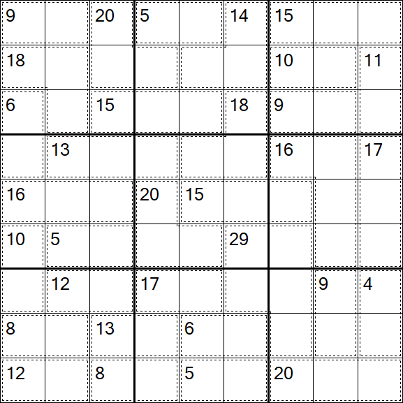 Killer Sudoku - Difícil