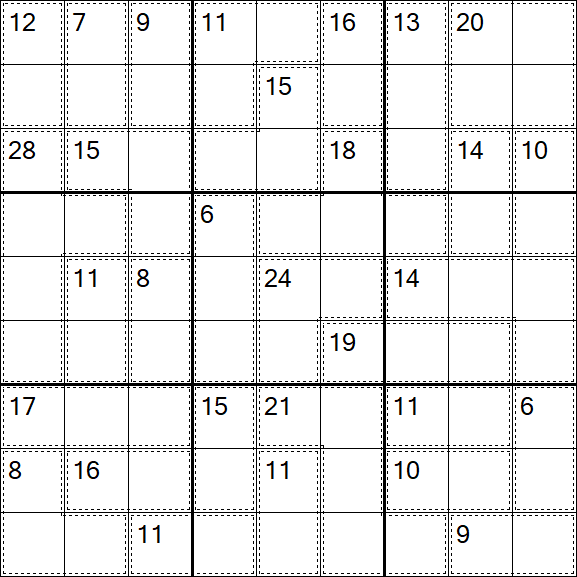 Killer Sudoku - Difícil