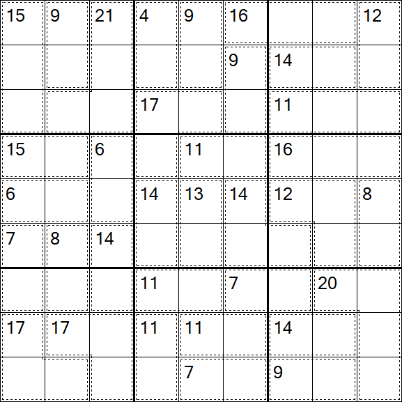 Killer Sudoku - Schwierig