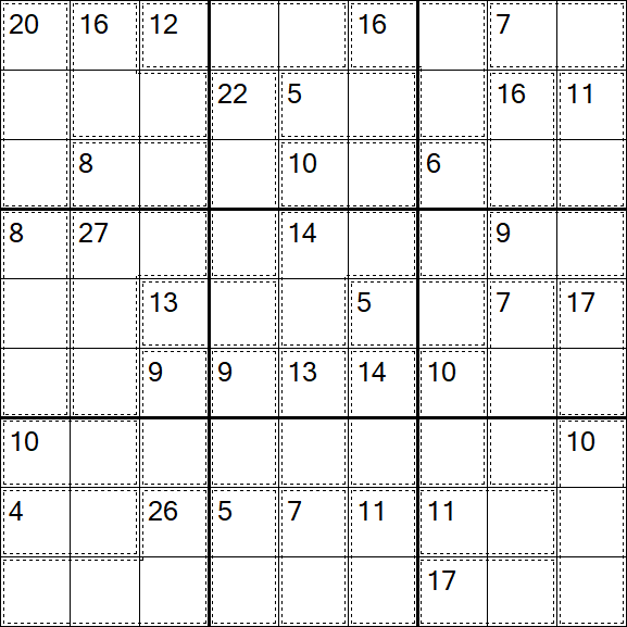 Killer Sudoku - Schwierig