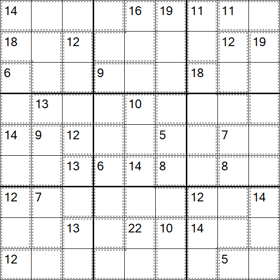 Killer Sudoku - Schwierig