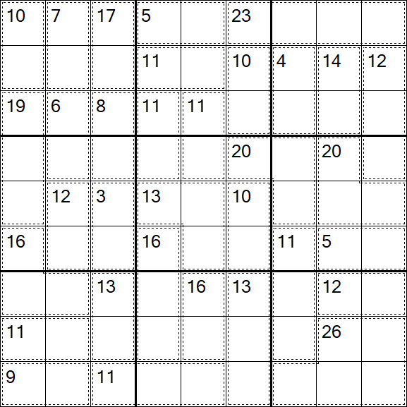 Killer Sudoku - Schwierig