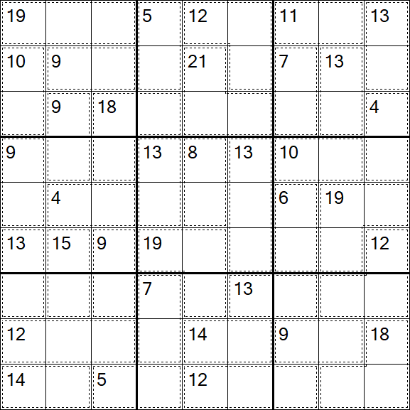 Killer Sudoku - Hard