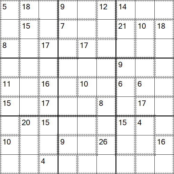 Killer Sudoku - Schwierig