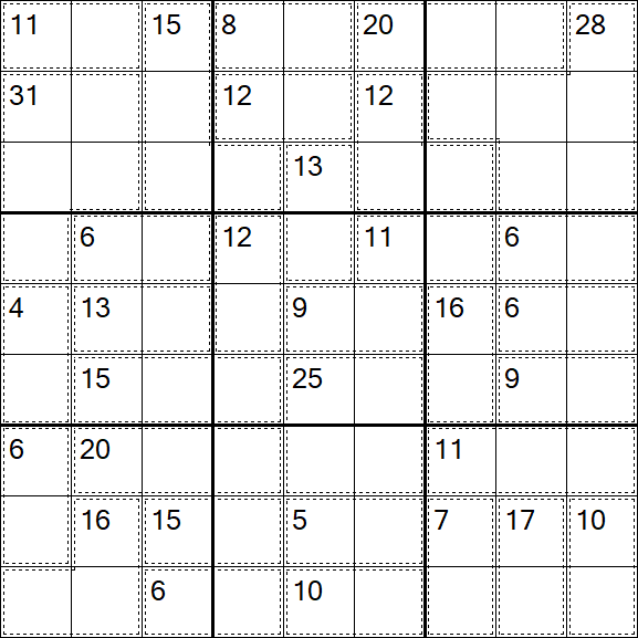 Killer Sudoku - Schwierig