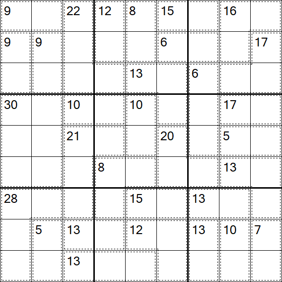 Killer Sudoku - Schwierig