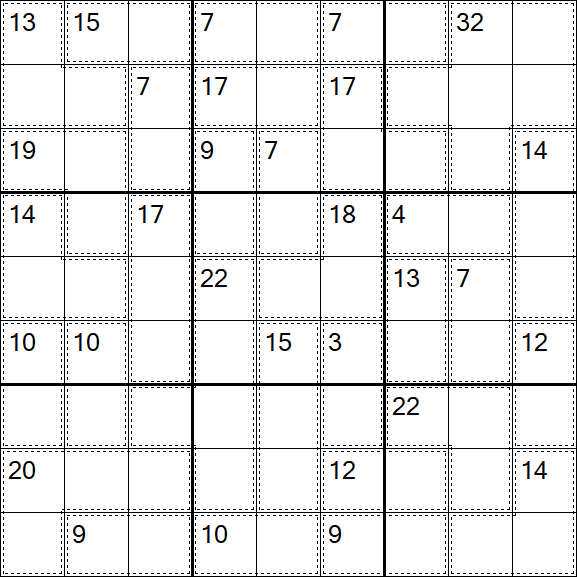 Killer Sudoku - Schwierig