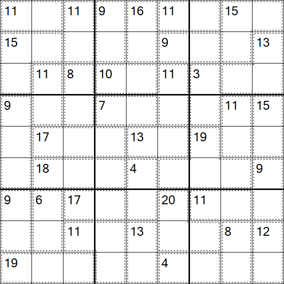 Killer Sudoku - Schwierig