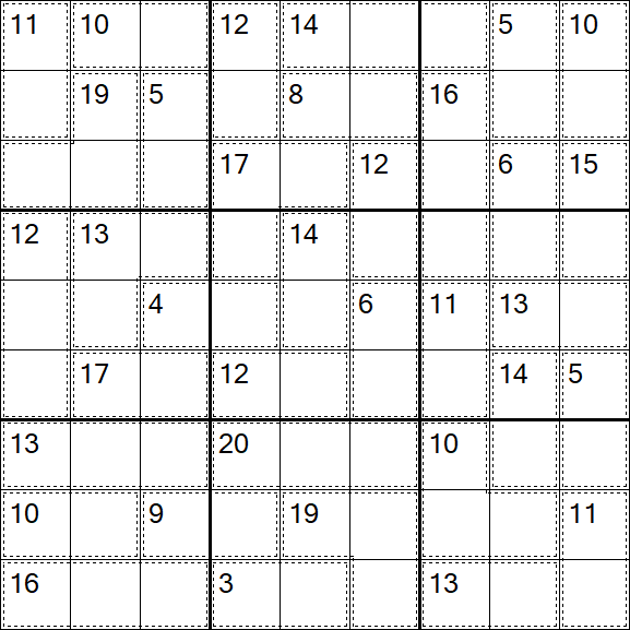 Killer Sudoku - Difícil