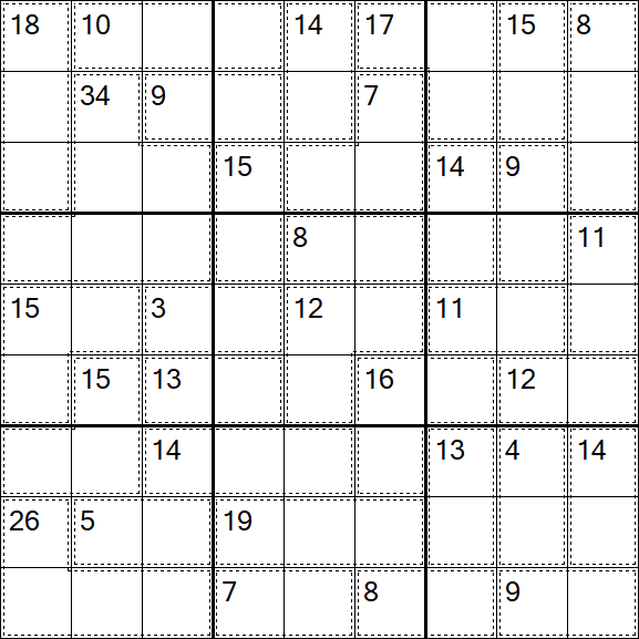 Killer Sudoku - Schwierig