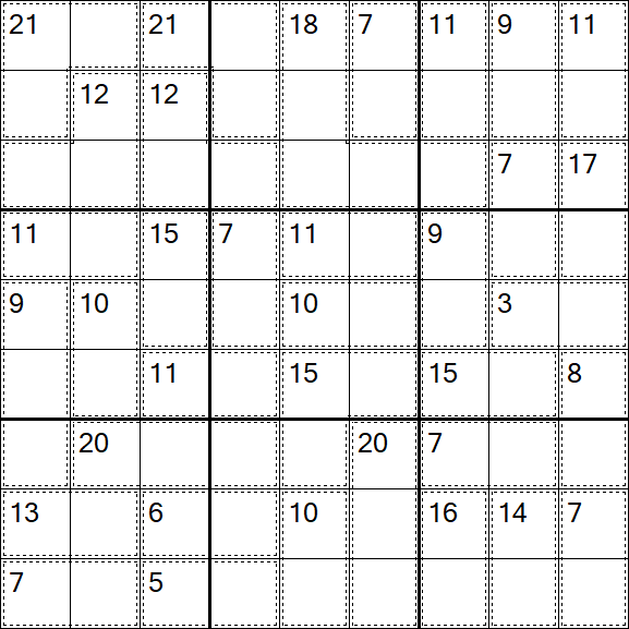 Killer Sudoku - Schwierig