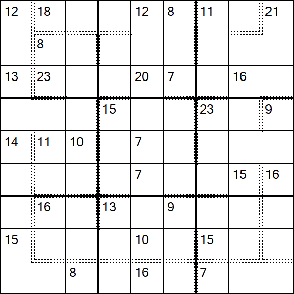 Killer Sudoku - Difícil
