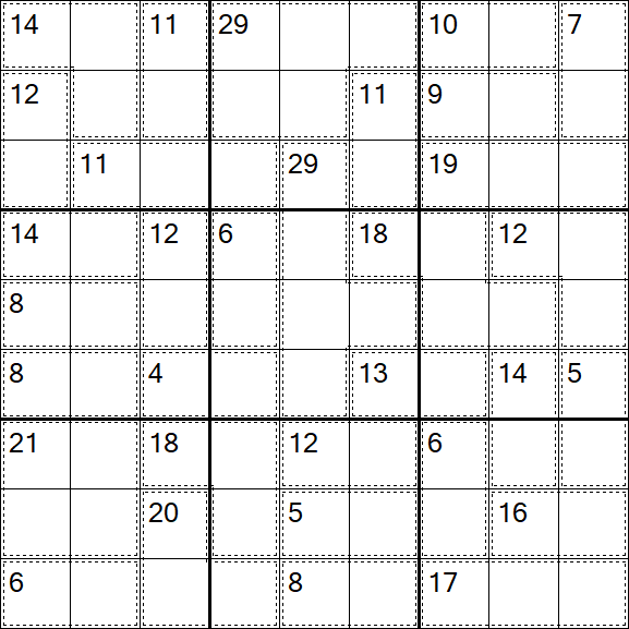 Killer Sudoku - Schwierig