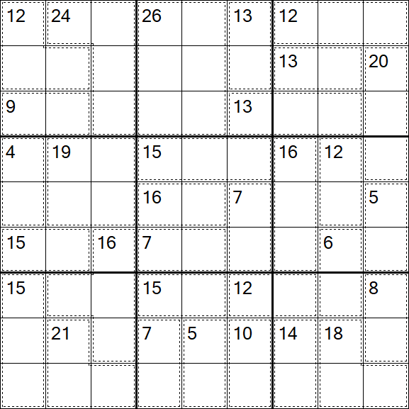 Killer Sudoku - Hard