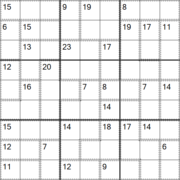 Killer Sudoku - Difícil