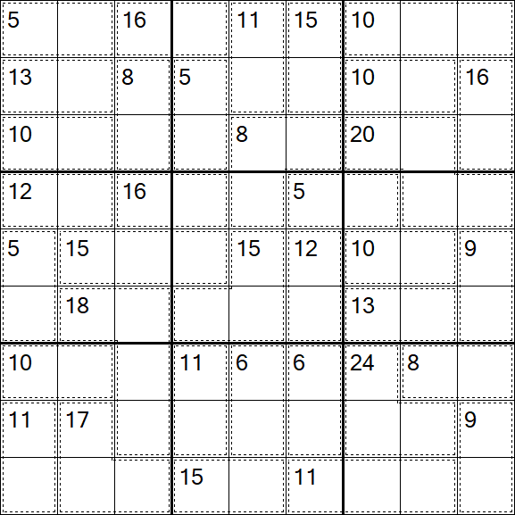 Killer Sudoku - Difícil