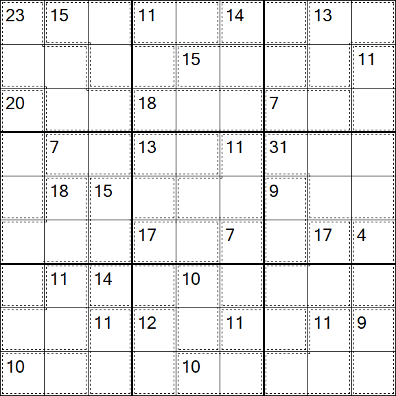 Killer Sudoku - Difícil