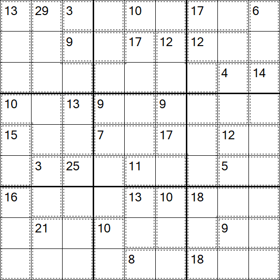 Killer Sudoku - Difícil