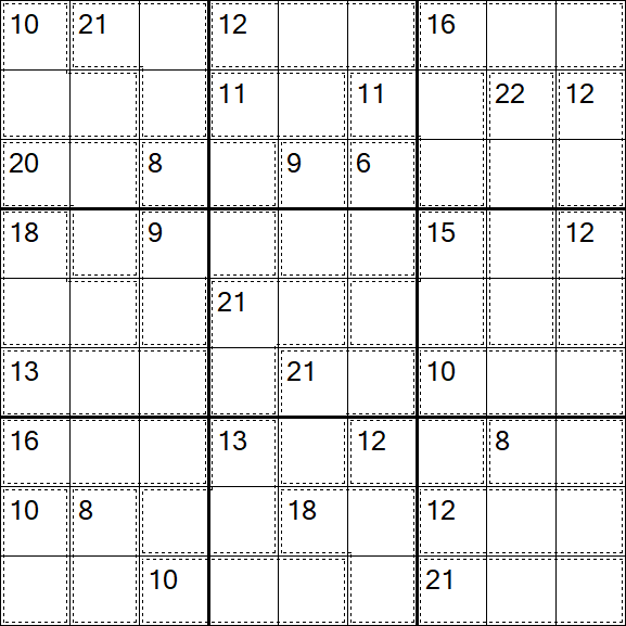 Killer Sudoku - Difícil