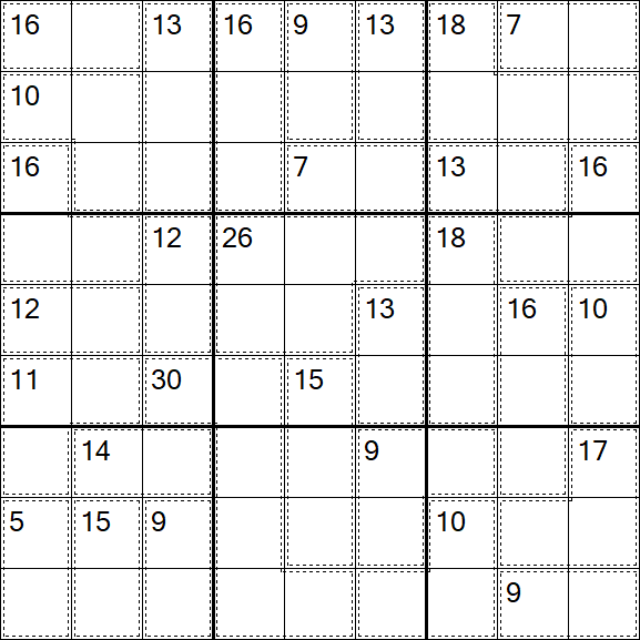 Killer Sudoku - Difícil