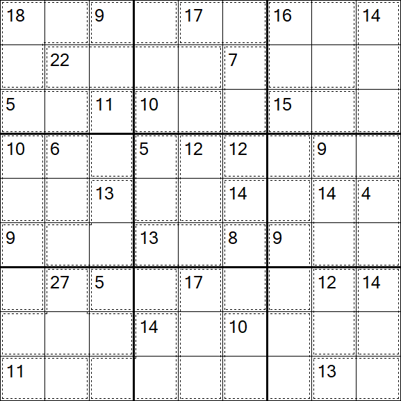 Killer Sudoku - Difícil