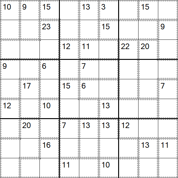 Killer Sudoku - Difficile