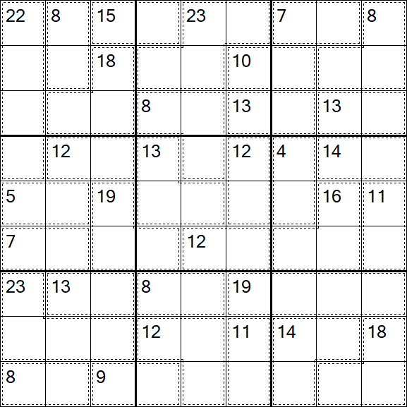 Killer Sudoku - Difícil