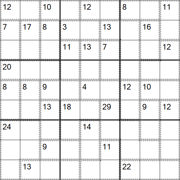 Killer Sudoku - Difícil