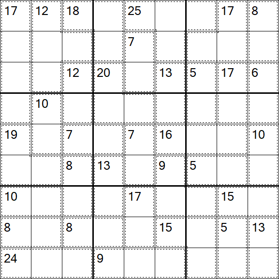 Killer Sudoku - Difícil