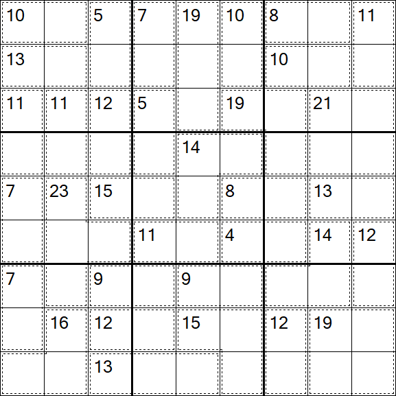 Killer Sudoku - Difícil