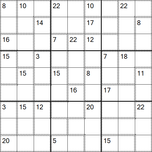 Killer Sudoku - Difficile
