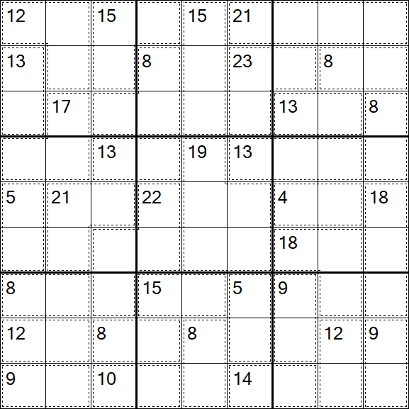 Killer Sudoku - Difficile