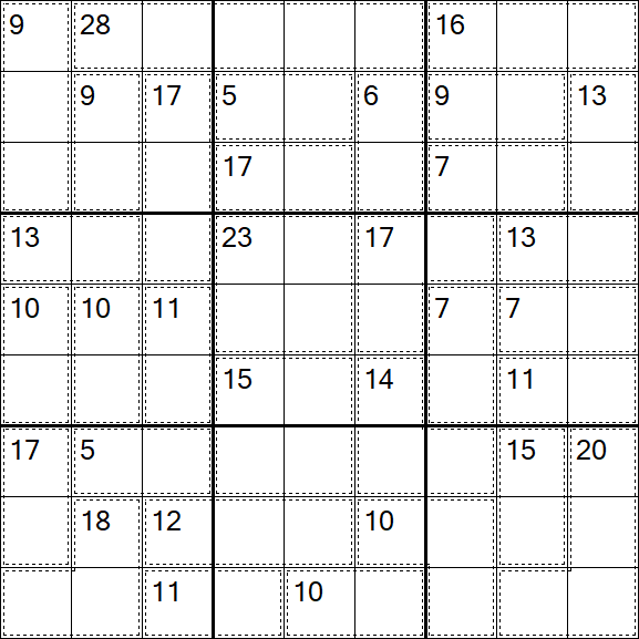 Killer Sudoku - Difficile